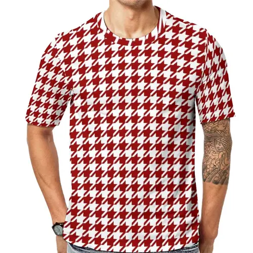 男士千鳥格 T 恤